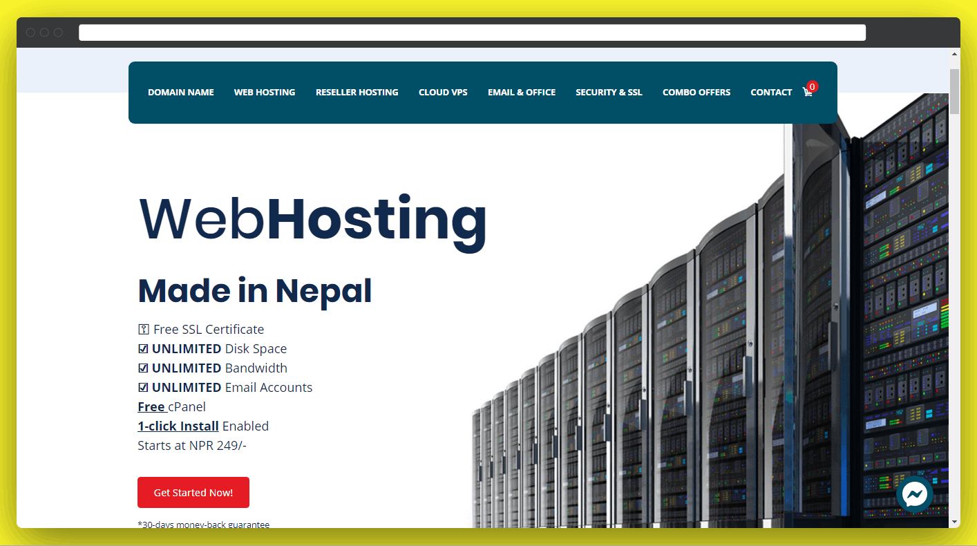 Hosting and domain in nepal