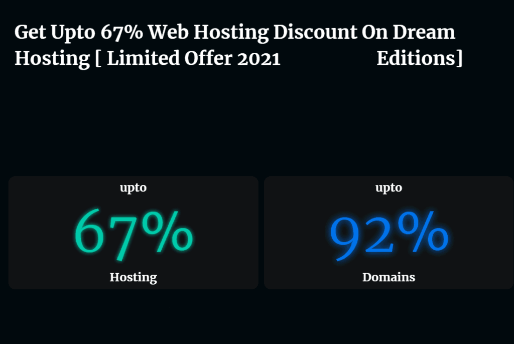 dream host offer discount